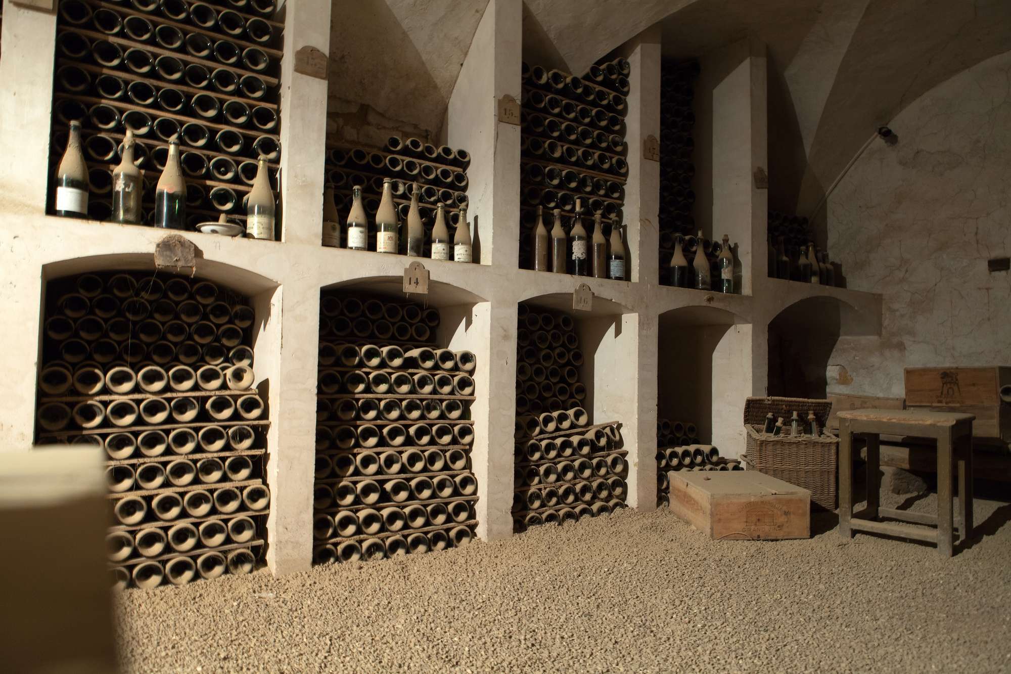 La cave à vin du château Valencay