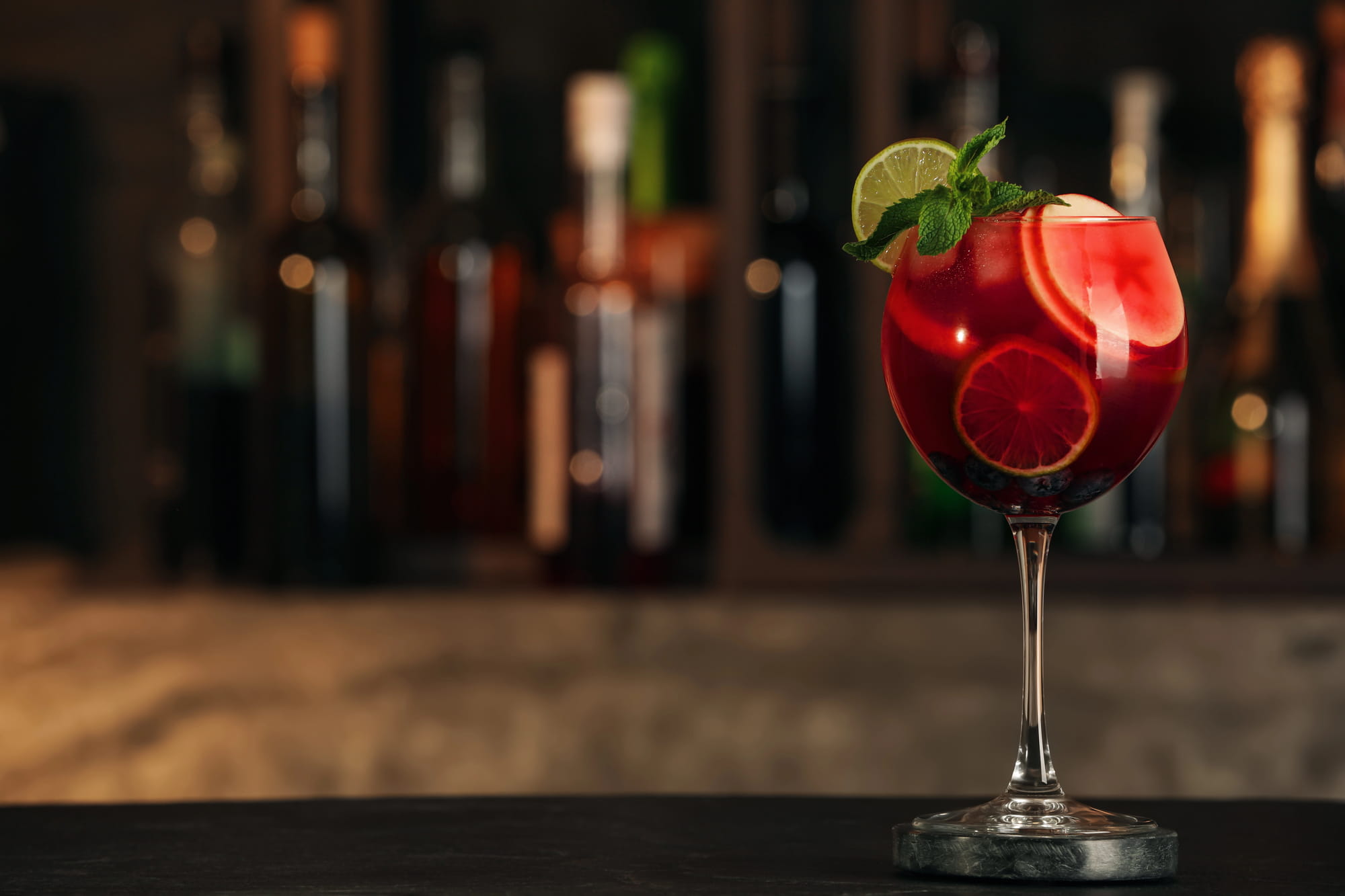 cocktail à base de vin rouge