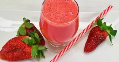 Cocktail Smoothie fraise menthe