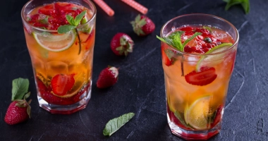 Cocktail Mojito royal fraise