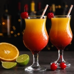 Photographie du cocktail tequila sunrise