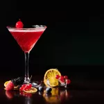 Photographie du cocktail cosmopolitan