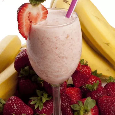 Illustration du cocktail: banana strawberry shake