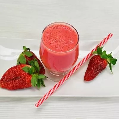 Illustration du cocktail: Smoothie fraise menthe