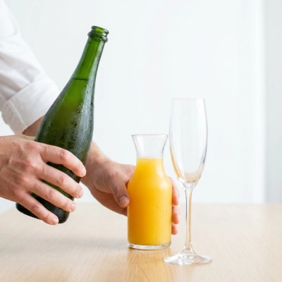 Illustration de l'étape 1 de la recette du mimosa