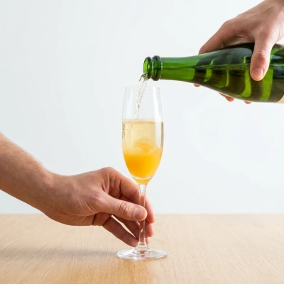 Illustration de l'étape 2 de la recette du mimosa