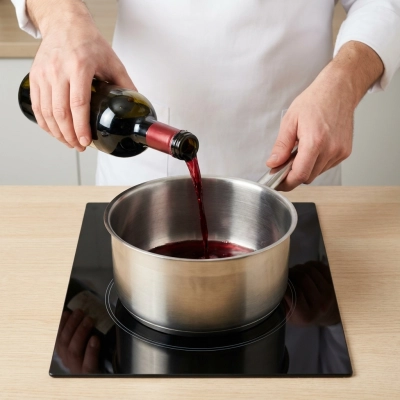 Illustration de l'étape 1 de la recette du Vin chaud aux épices