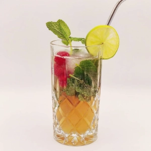 Image de La recette du cocktail Mojito framboise